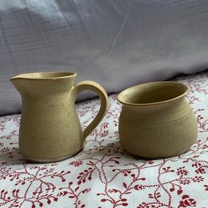 Anthropologie coffee and creamer set
